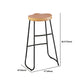 1/5 pièces Industrial Iron Bar Table Set Rectangle Pine Wood Top Bistro Set avec reproche