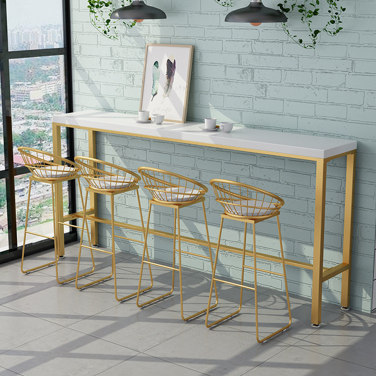 Set da tavolo da pub barregle glam 1/2/5/9 pezzi di banco bianco e oro