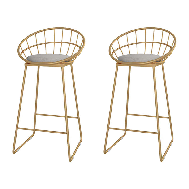 1/2/3 Pieces Glam Iron Bar Table Set Rectangle White Faux Marble Top Bistro Set with Shelf Gold 30"H Stools (Set of 2) Clearhalo 'Bar Furniture' 'furn' 'furn_home_bar_bar_sets' 'Furniture' 'Home Bars & Bar Sets' 'home_bar_bar_sets' 'Kitchen & Dining Furniture' 5446164