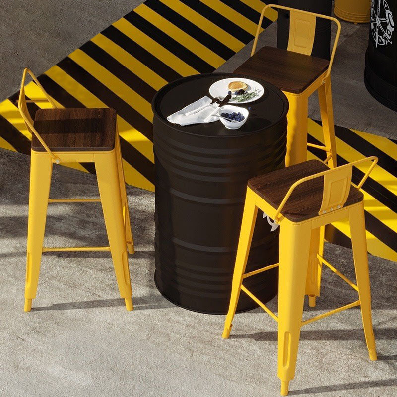 1/2/4 pezzi sgabello da bar industriale e set da tavolo in metallo