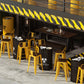 1/2/4 pezzi sgabello da bar industriale e set da tavolo in metallo