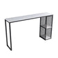 Modern 1/3 Pieces Bar Table Set Rectangle Stone Table with High Stools White 71"L x 16"W Clearhalo 'Bar Furniture' 'furn' 'furn_home_bar_bar_sets' 'Furniture' 'Home Bars & Bar Sets' 'home_bar_bar_sets' 'Kitchen & Dining Furniture' 5446203