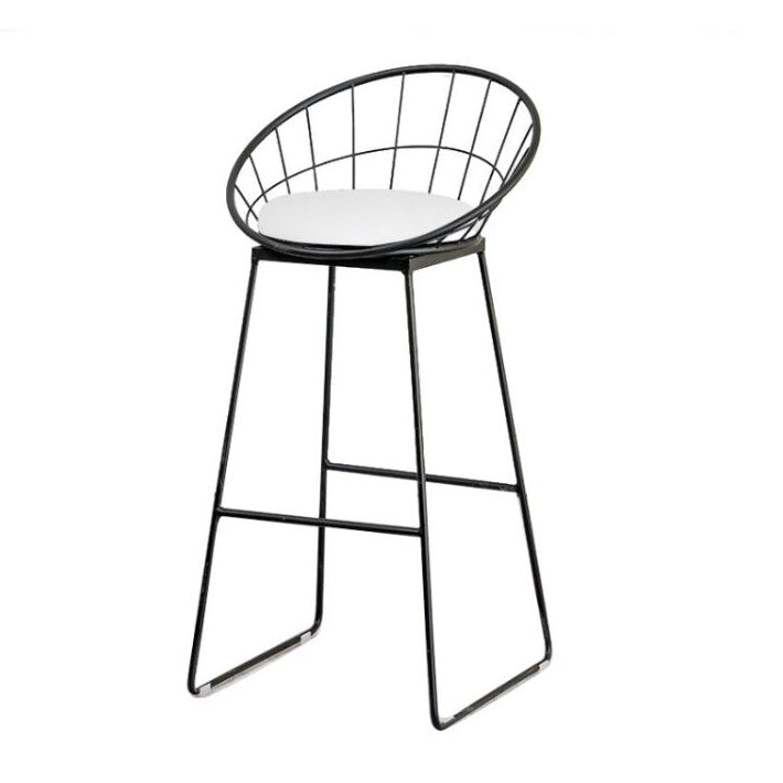 Modern 1/3 Pieces Bar Table Set Rectangle Stone Table with High Stools Black 30"H Stool (Single) Clearhalo 'Bar Furniture' 'furn' 'furn_home_bar_bar_sets' 'Furniture' 'Home Bars & Bar Sets' 'home_bar_bar_sets' 'Kitchen & Dining Furniture' 5446212