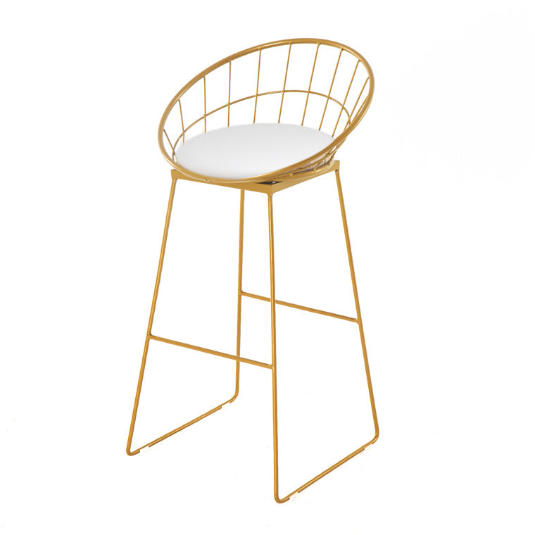 Modern 1/3 Pieces Bar Table Set Rectangle Stone Table with High Stools Gold 30"H Stool (Single) Clearhalo 'Bar Furniture' 'furn' 'furn_home_bar_bar_sets' 'Furniture' 'Home Bars & Bar Sets' 'home_bar_bar_sets' 'Kitchen & Dining Furniture' 5446213