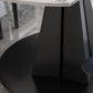 Contemporary Sintered Stone Table Round Table Set 1/5/7 Pieces Dining Set