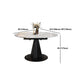 Contemporary Sintered Stone Table Round Table Set 1/5/7 Pieces Dining Set