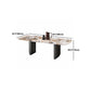 Contemporary Sintered Stone Table Rectangle Table Set 1/3/4/5 Pieces Dining Set Clearhalo 'Dining Room Sets' 'Dining Tables & Seating' 'dining_room_set' 'furn' 'furn_dining_room_set' 'Furniture' 'Kitchen & Dining Furniture' 5446268