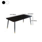 Modern Rectangle Dining Table Set 1/2/5/7 Pieces Stone Top Dinette Set Clearhalo 'Dining Room Sets' 'Dining Tables & Seating' 'dining_room_set' 'furn' 'furn_dining_room_set' 'Furniture' 'Kitchen & Dining Furniture' 5446303