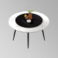 Modern Restaurant Table and Chair Set 1/4/5/7 Pieces Round Dining Table Set White 59"L x 59"W Clearhalo 'Dining Room Sets' 'Dining Tables & Seating' 'dining_room_set' 'furn' 'furn_dining_room_set' 'Furniture' 'Kitchen & Dining Furniture' 5446330