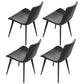 Modern Restaurant Table and Chair Set 1/4/5/7 Pieces Round Dining Table Set 4 Grey Chairs Clearhalo 'Dining Room Sets' 'Dining Tables & Seating' 'dining_room_set' 'furn' 'furn_dining_room_set' 'Furniture' 'Kitchen & Dining Furniture' 5446332