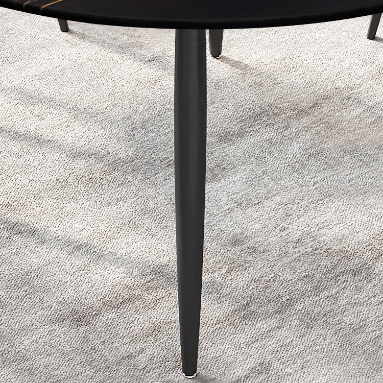 Modern Restaurant Table and Chair Set 1/4/5/7 Pieces Round Dining Table Set Clearhalo 'Dining Room Sets' 'Dining Tables & Seating' 'dining_room_set' 'furn' 'furn_dining_room_set' 'Furniture' 'Kitchen & Dining Furniture' 5446337