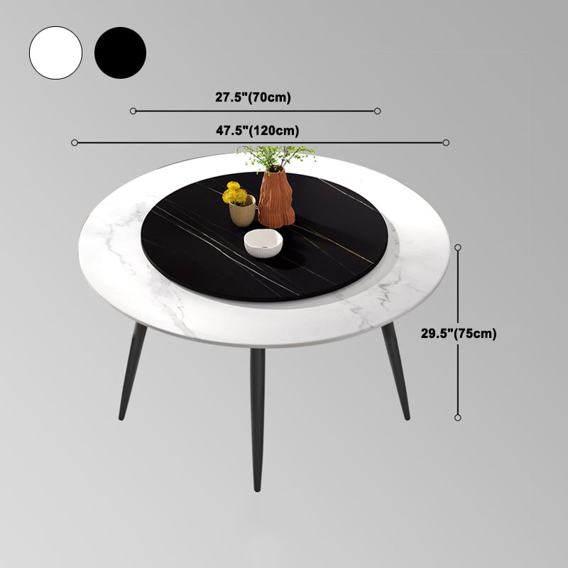 Modern Restaurant Table and Chair Set 1/4/5/7 Pieces Round Dining Table Set Clearhalo 'Dining Room Sets' 'Dining Tables & Seating' 'dining_room_set' 'furn' 'furn_dining_room_set' 'Furniture' 'Kitchen & Dining Furniture' 5446343