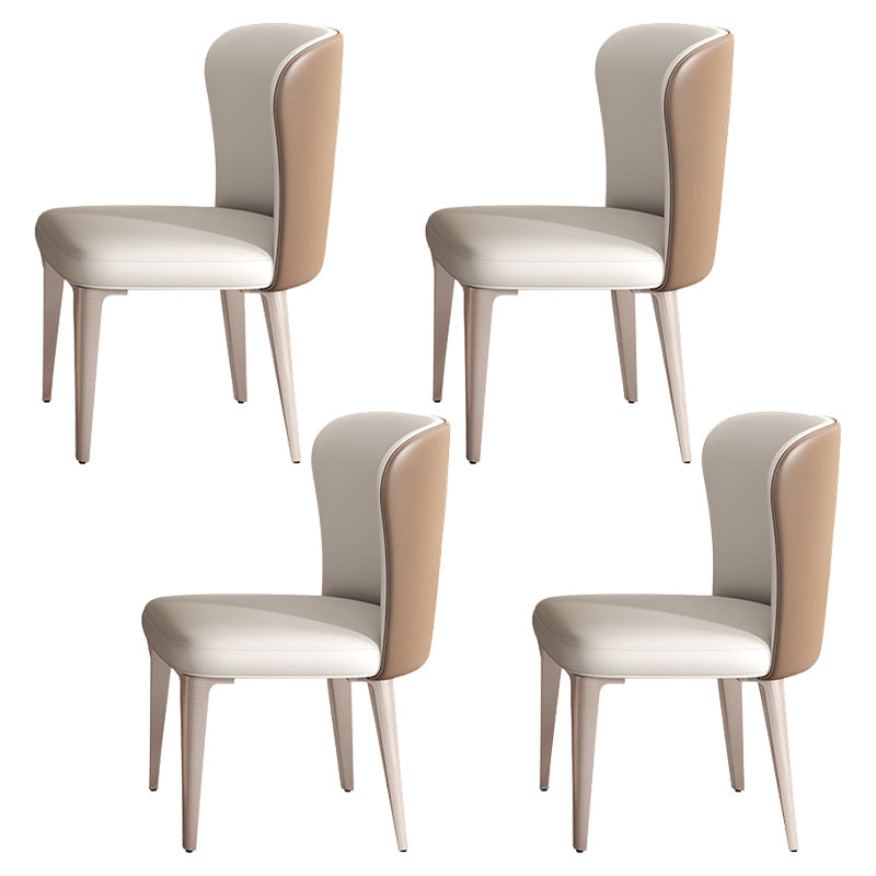 Glam Dining Table Set 1/4/5/7 Pieces Stone Dining Furniture with Chairs 4 White Chairs Clearhalo 'Dining Room Sets' 'Dining Tables & Seating' 'dining_room_set' 'furn' 'furn_dining_room_set' 'Furniture' 'Kitchen & Dining Furniture' 5446350
