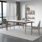 Modern Sintered Stone Top Dining Set Rectangle 1/2/3/4/5/7 Pieces Wooden Table Set