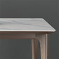 Modern Sintered Stone Top Dining Set Rectangle 1/2/3/4/5/7 Pieces Wooden Table Set