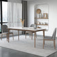 Modern Sintered Stone Top Dining Set Rectangle 1/2/3/4/5/7 Pieces Wooden Table Set