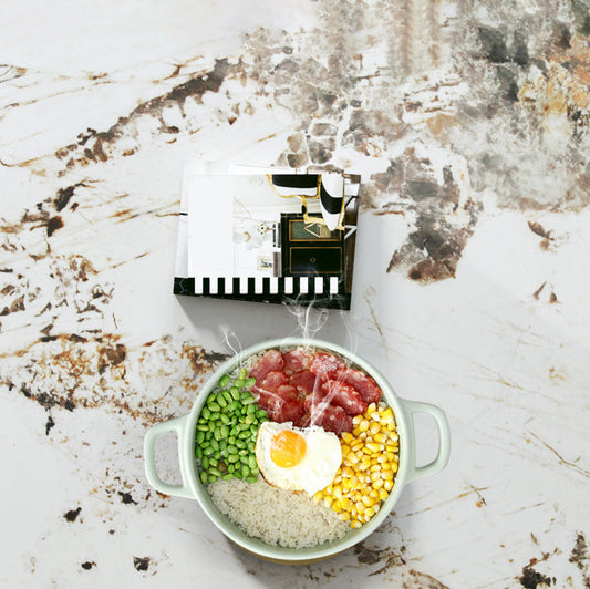 モダンな焼結された石のトップダイニングセット長方形1/2/5/7ピースダイナーテーブルセット