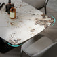 Modern Sintered Stone Top Dining Set Rectangle 1/2/5/7 Pieces Dinette Table Set Clearhalo 'Dining Room Sets' 'Dining Tables & Seating' 'dining_room_set' 'furn' 'furn_dining_room_set' 'Furniture' 'Kitchen & Dining Furniture' 5446395