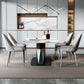 Modern Sintered Stone Top Dining Set Rectangle 1/2/5/7 Pieces Dinette Table Set Clearhalo 'Dining Room Sets' 'Dining Tables & Seating' 'dining_room_set' 'furn' 'furn_dining_room_set' 'Furniture' 'Kitchen & Dining Furniture' 5446398