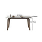 Moderne eetset 1/3/4/5/6 stuks houten eettafel met armloze stoel