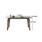 Moderne eetset 1/3/4/5/6 stuks houten eettafel met armloze stoel