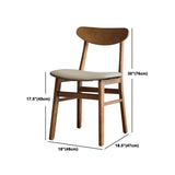 Modern Dining Set 1/3/4/5/6 Pcs Wood Dining Table with Armless Chair