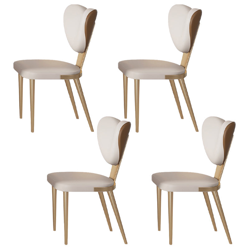 Luxury Sintered Stone Top Dining Set Rectangle 1/4/5/7/9 Pieces Dinette Table Set 4 White Chairs Clearhalo 'Dining Room Sets' 'Dining Tables & Seating' 'dining_room_set' 'furn' 'furn_dining_room_set' 'Furniture' 'Kitchen & Dining Furniture' 5446427