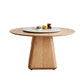 Juego de comedor contemporáneo de 1/4/5/7 piezas, muebles de comedor de madera maciza con sillas con respaldo macizo