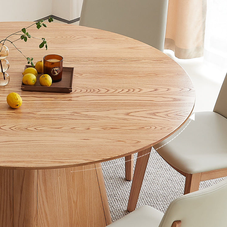 Juego de comedor contemporáneo de 1/4/5/7 piezas, muebles de comedor de madera maciza con sillas con respaldo macizo