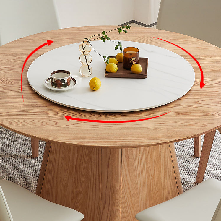 Juego de comedor contemporáneo de 1/4/5/7 piezas, muebles de comedor de madera maciza con sillas con respaldo macizo