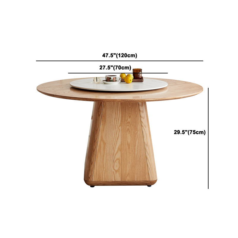 Juego de comedor contemporáneo de 1/4/5/7 piezas, muebles de comedor de madera maciza con sillas con respaldo macizo