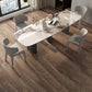 Modern Dining Set 1/4/5/7/8 Pieces with Wingback Chairs and Sintered Stone Dining Table