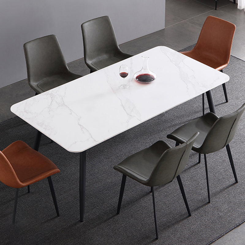 Tavolo da pranzo industriale in pietra di pietra sinterizzata tavolo da pranzo industriale