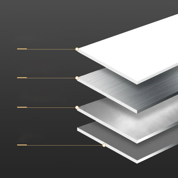 Rectangle Double Pedestal Table Modern Stone Top Black Base Dining Site Table Clearhalo 'Dining Tables & Seating' 'Dining Tables' 'dining_table' 'furn' 'furn_dining_table' 'Furniture' 'Kitchen & Dining Furniture' 5446564