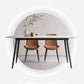 Black Metal Frame Industrial Rectangle Dining Table Sintered Stone Table for Dining Room Clearhalo 'Dining Tables & Seating' 'Dining Tables' 'dining_table' 'furn' 'furn_dining_table' 'Furniture' 'Kitchen & Dining Furniture' 5446603