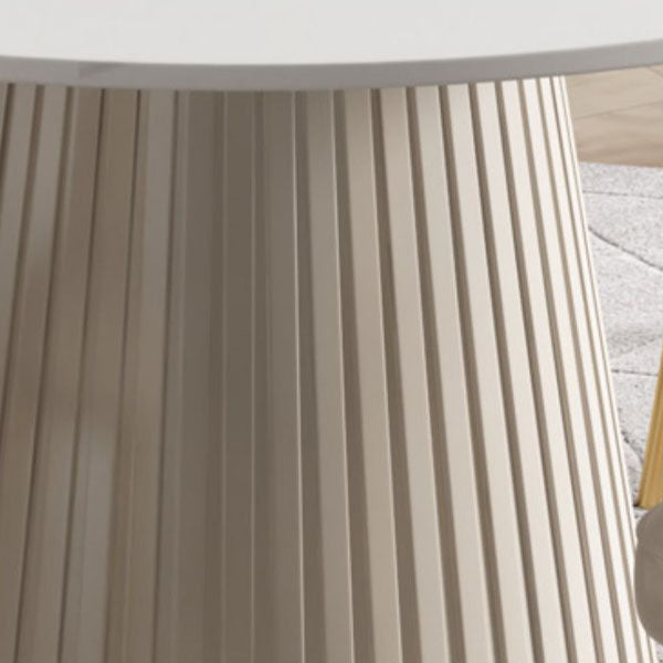 Modern Dinning Table with White Marble Round Dining Table for Kitchen Clearhalo 'Dining Tables & Seating' 'Dining Tables' 'dining_table' 'furn' 'furn_dining_table' 'Furniture' 'Kitchen & Dining Furniture' 5446666
