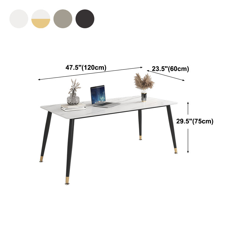 Tavolo da pranzo tradizionale di lusso sinterizzato in pietra rettangolo 4 gambe tavolo per casa