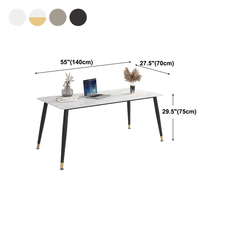 Tavolo da pranzo tradizionale di lusso sinterizzato in pietra rettangolo 4 gambe tavolo per casa