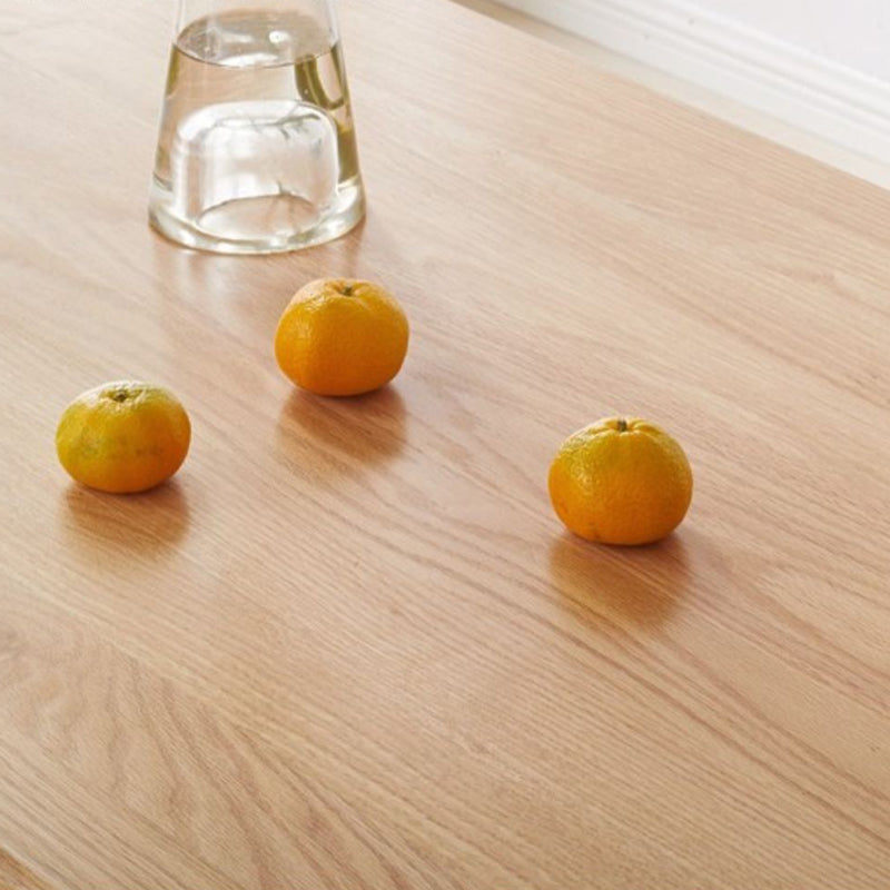 Mesa de comedor ovalada Mesa de comedor de madera maciza con 4 patas para cocina