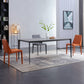 Black Metal Tripod Dining Table Industrial Rectangle Dining Room Table Gray 63"L x 35.4"W x 29.5"H Without Chairs Clearhalo 'Dining Tables & Seating' 'Dining Tables' 'dining_table' 'furn' 'furn_dining_table' 'Furniture' 'Kitchen & Dining Furniture' 5446743