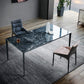 Black Metal Tripod Dining Table Industrial Rectangle Dining Room Table Black Without Chairs Clearhalo 'Dining Tables & Seating' 'Dining Tables' 'dining_table' 'furn' 'furn_dining_table' 'Furniture' 'Kitchen & Dining Furniture' 5446744