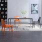 Black Metal Tripod Dining Table Industrial Rectangle Dining Room Table Gray 70.9"L x 35.4"W x 29.5"H Without Chairs Clearhalo 'Dining Tables & Seating' 'Dining Tables' 'dining_table' 'furn' 'furn_dining_table' 'Furniture' 'Kitchen & Dining Furniture' 5446745