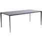 Black Metal Tripod Dining Table Industrial Rectangle Dining Room Table Clearhalo 'Dining Tables & Seating' 'Dining Tables' 'dining_table' 'furn' 'furn_dining_table' 'Furniture' 'Kitchen & Dining Furniture' 5446747