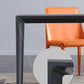 Black Metal Tripod Dining Table Industrial Rectangle Dining Room Table Clearhalo 'Dining Tables & Seating' 'Dining Tables' 'dining_table' 'furn' 'furn_dining_table' 'Furniture' 'Kitchen & Dining Furniture' 5446750