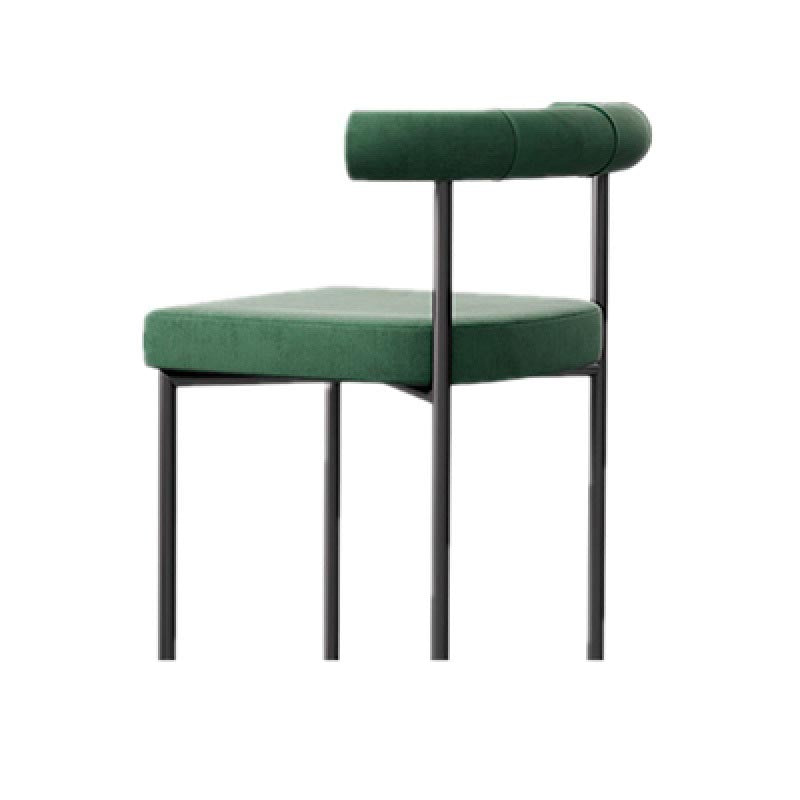 Modern Linen Dining Chair Open Back Dining Side Furniture in Matte Finish for Brasserie Clearhalo 'Dining Chairs' 'Dining Tables & Seating' 'dining_chair' 'furn' 'furn_dining_chair' 'Furniture' 'Kitchen & Dining Furniture' 5446888