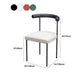 Modern Linen Dining Chair Open Back Dining Side Furniture in Matte Finish for Brasserie Clearhalo 'Dining Chairs' 'Dining Tables & Seating' 'dining_chair' 'furn' 'furn_dining_chair' 'Furniture' 'Kitchen & Dining Furniture' 5446894