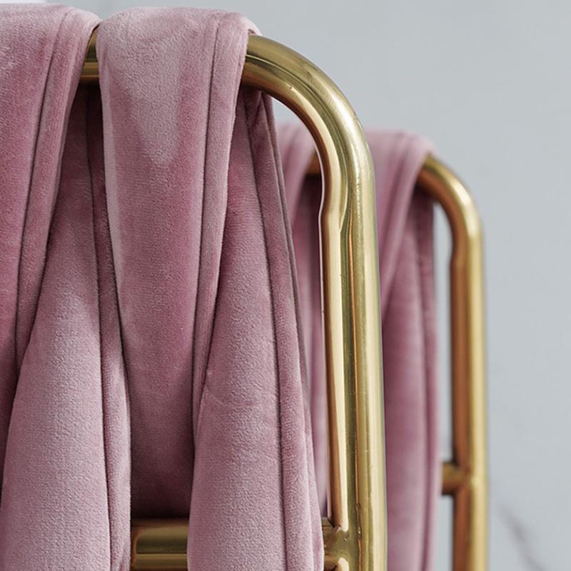 Glam Upholstered Dining Arm Chair Velvet Dining Chair with Gold Legs Clearhalo 'Dining Chairs' 'Dining Tables & Seating' 'dining_chair' 'furn' 'furn_dining_chair' 'Furniture' 'Kitchen & Dining Furniture' 5446907