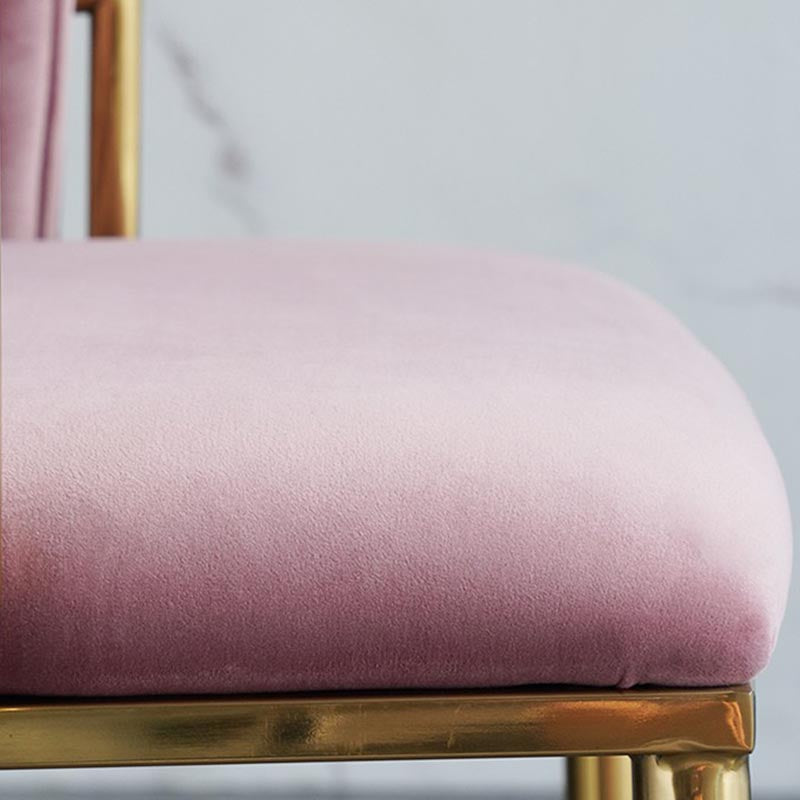 Glam Upholstered Dining Arm Chair Velvet Dining Chair with Gold Legs Clearhalo 'Dining Chairs' 'Dining Tables & Seating' 'dining_chair' 'furn' 'furn_dining_chair' 'Furniture' 'Kitchen & Dining Furniture' 5446909