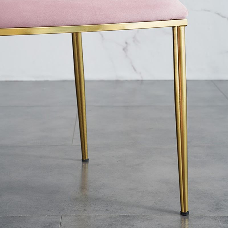 Glam Upholstered Dining Arm Chair Velvet Dining Chair with Gold Legs Clearhalo 'Dining Chairs' 'Dining Tables & Seating' 'dining_chair' 'furn' 'furn_dining_chair' 'Furniture' 'Kitchen & Dining Furniture' 5446912