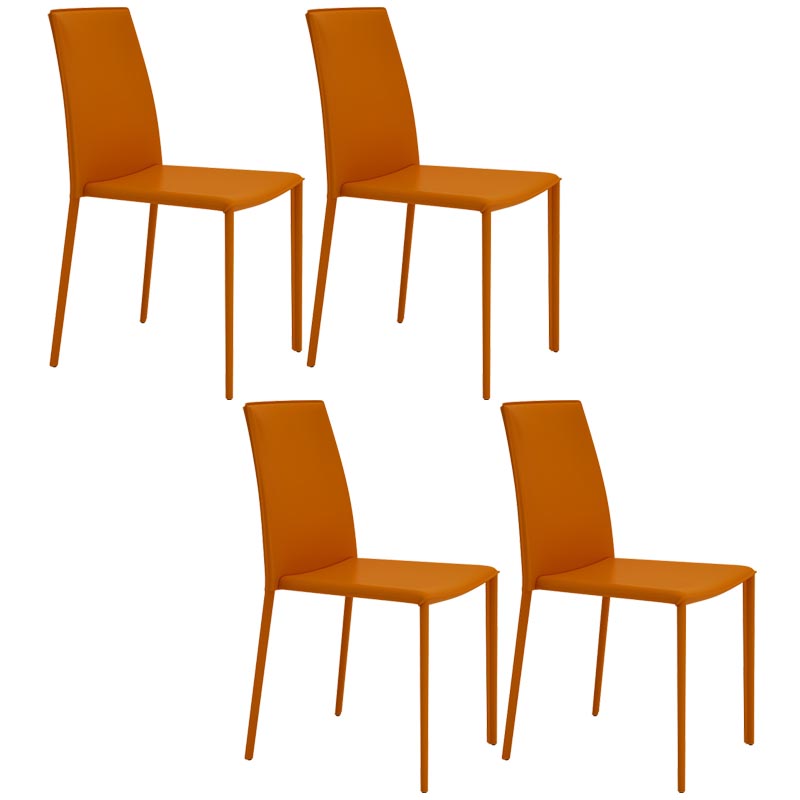 Sedia da pranzo con laterale in pelle contemporanea sedia a braccia da pranzo per sala da pranzo